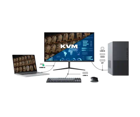 JAPANNEXT JN-IPS27WQHDR-C65W écran plat de PC 68,6 cm (27") 2560 x 1440 pixels Wide Quad HD LCD Noir - Ecran Ordinateur - visuel 3