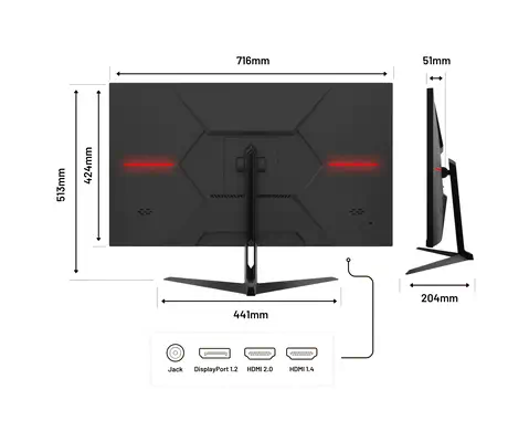 JAPANNEXT JN-IPS315UHDR écran plat de PC 80 cm (31.5") 3840 x 2160 pixels 4K Ultra HD LCD Noir - Ecran Ordinateur - visuel 4