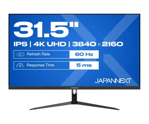 JAPANNEXT JN-IPS315UHDR écran plat de PC 80 cm (31.5") 3840 x 2160 pixels 4K Ultra HD LCD Noir - Ecran Ordinateur - visuel 2