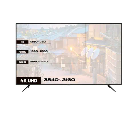 JAPANNEXT JN-IPS650UHD60F écran plat de PC 165,1 cm (65") 3840 x 2160 pixels 4K Ultra HD LCD Noir - Affichage dynamique - visuel 4