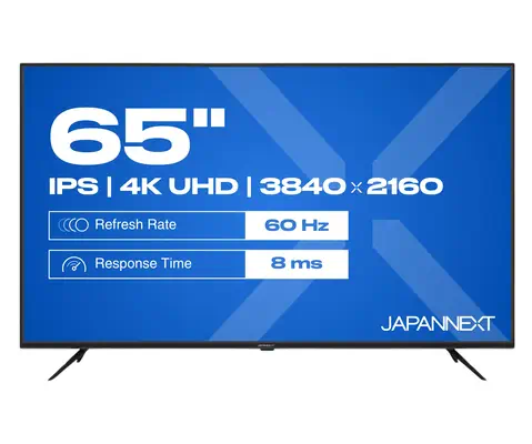 JAPANNEXT JN-IPS650UHD60F écran plat de PC 165,1 cm (65") 3840 x 2160 pixels 4K Ultra HD LCD Noir - Affichage dynamique - visuel 3