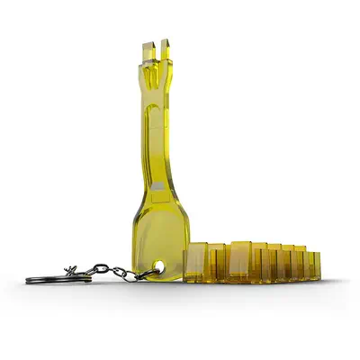 Lindy 40482 bloqueur de port Bloqueur de port + clé RJ-45 Jaune 10 pièce(s) - Connectique - visuel 1