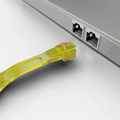 Lindy 40482 bloqueur de port Bloqueur de port + clé RJ-45 Jaune 10 pièce(s) - Connectique - visuel 3