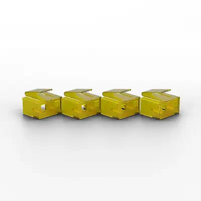 Lindy 40482 bloqueur de port Bloqueur de port + clé RJ-45 Jaune 10 pièce(s) - Connectique - visuel 2