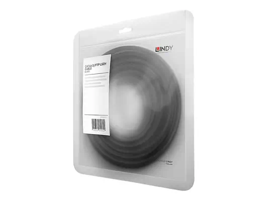 LINDY Cat.6A S/FTP LSOH Black 0.3m Patchcable - Lindy - Câble RJ et Fibre optique - visuel 2