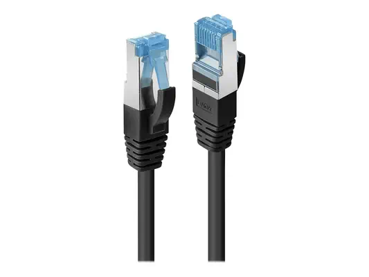 LINDY Cat.6A S/FTP LSOH Black 0.3m Patchcable - Lindy - Câble RJ et Fibre optique - visuel 1