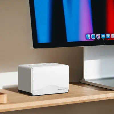 Mercusys HALO H27BE Bi-bande (2,4 GHz / 5 GHz) Wi-Fi 6 (802.11ax) Blanc 3 Interne - Routeur - visuel 4