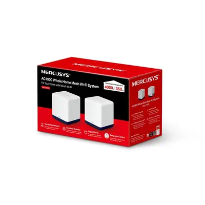 Mercusys Halo H50G (2-pack) Bi-bande (2,4 GHz / 5 GHz) Wi-Fi 5 (802.11ac) Blanc 3 Interne - Carte Réseau - visuel 6