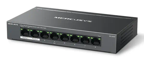 Mercusys MS108GP commutateur réseau Géré Gigabit Ethernet (10/100/1000) Connexion Ethernet, supporta - Switchs et Hubs - visuel 2