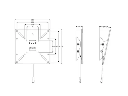 Multibrackets 1039 support pour téléviseur 101,6 cm (40") Noir - Affichage dynamique - visuel 6
