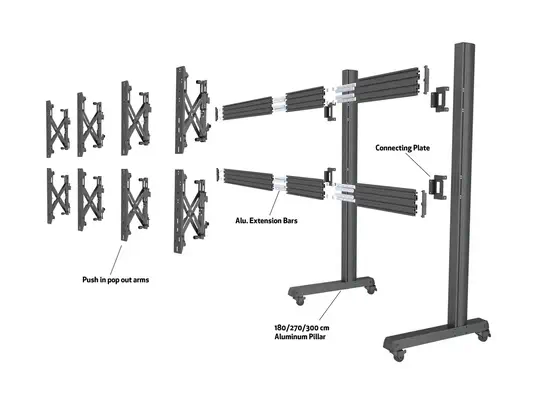 Multibrackets 6973 accessoire de montage de moniteurs - Affichage dynamique - visuel 10