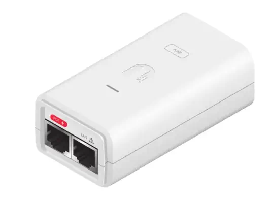Ubiquiti POE-24-12W-G-WH adaptateur et injecteur PoE Gigabit Ethernet 24 V - Accessoire Réseau - visuel 1