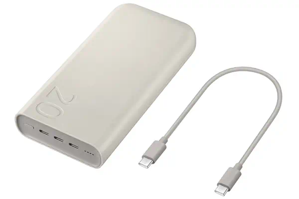 Samsung EB-P4520XUEGEU banque d'alimentation électrique 20000 mAh Beige - Chargeur et alimentation - visuel 5