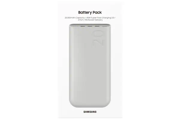Samsung EB-P4520XUEGEU banque d'alimentation électrique 20000 mAh Beige - Chargeur et alimentation - visuel 6