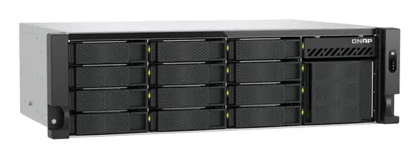 QNAP TS-H1655XEU-RP Serveur de stockage Rack (3 U) Intel Atom® C5125 8 Go DDR4 0 To QuTS hero Noir,  - Serveur NAS - visuel 5