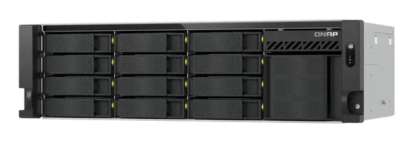 QNAP TS-H1655XEU-RP Serveur de stockage Rack (3 U) Intel Atom® C5125 8 Go DDR4 0 To QuTS hero Noir,  - Serveur NAS - visuel 1