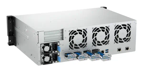 QNAP TS-H1655XEU-RP Serveur de stockage Rack (3 U) Intel Atom® C5125 8 Go DDR4 0 To QuTS hero Noir,  - Serveur NAS - visuel 8