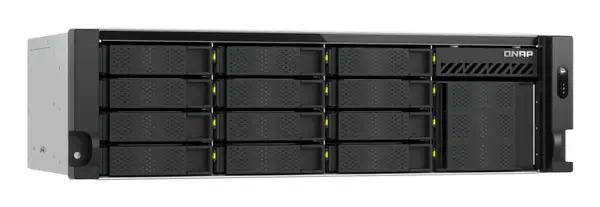 QNAP TS-H1655XEU-RP Serveur de stockage Rack (3 U) Intel Atom® C5125 8 Go DDR4 0 To QuTS hero Noir,  - Serveur NAS - visuel 3