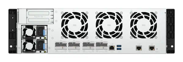 QNAP TS-H1655XEU-RP Serveur de stockage Rack (3 U) Intel Atom® C5125 8 Go DDR4 0 To QuTS hero Noir,  - Serveur NAS - visuel 10