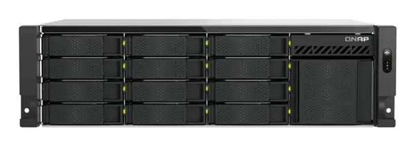 QNAP TS-H1655XEU-RP Serveur de stockage Rack (3 U) Intel Atom® C5125 8 Go DDR4 0 To QuTS hero Noir,  - Serveur NAS - visuel 2