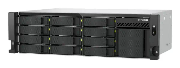 QNAP TS-H1655XEU-RP Serveur de stockage Rack (3 U) Intel Atom® C5125 8 Go DDR4 0 To QuTS hero Noir,  - Serveur NAS - visuel 4