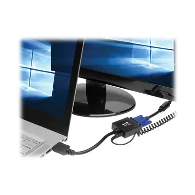 Tripp Lite P131-06N câble vidéo et adaptateur 0,15 m VGA (D-Sub) Noir - Connectique - visuel 2