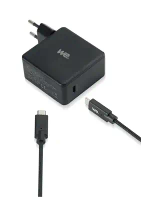 WE WEAL1USBC200N100W adaptateur de puissance & onduleur Intérieure 100 W Noir - Chargeur et alimentation - visuel 1