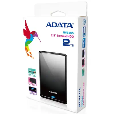 ADATA AHV620S-2TU3-CBK disque dur externe 2 To 2.5" Micro-USB B 3.2 Gen 1 (3.1 Gen 1) Noir - Disque dur Externe - visuel 8