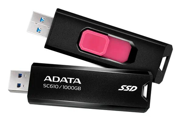 ADATA SC610 1 To USB Type-A 3.2 Gen 2 (3.1 Gen 2) Noir - Disque dur Externe - visuel 2