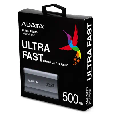 ADATA SE880 500 Go USB Type-C 3.2 Gen 2 (3.1 Gen 2) Wifi Gris - Disque dur Externe - visuel 6
