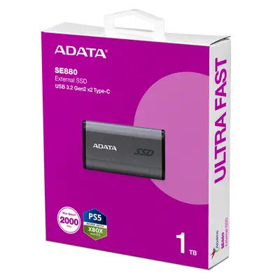 ADATA SE880 1 To USB Type-C 3.2 Gen 2 (3.1 Gen 2) Gris - Disque dur Externe - visuel 6
