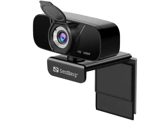 Sandberg 134-15 webcam 2 MP 1920 x 1080 pixels USB 2.0 Noir - Webcam - visuel 1