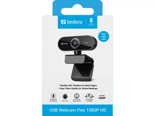 Sandberg USB Webcam Flex 1080P HD - visuel 5