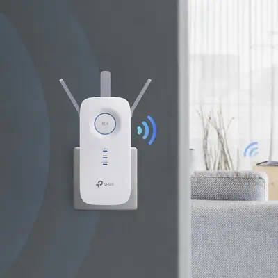 TP-Link RE450 Émetteur et récepteur réseau Blanc 10, 100, 1000 Mbit/s - Routeur - visuel 5