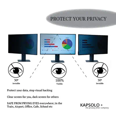 Écran de confidentialité insérable à 2 angles pour 49,53cm (19,5") Wide 16:9 - KAPSOLO - Protection d'écran et Filtre - visuel 5