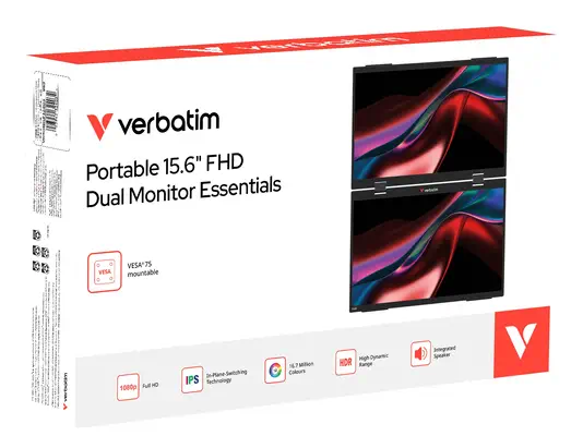 Verbatim Moniteur portable double 15.6″ - Ecran Ordinateur - visuel 3