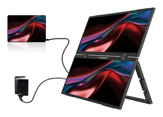 Verbatim Moniteur portable double 15.6″ - Ecran Ordinateur - visuel 6