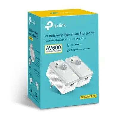 TP-Link TL-PA4010P KIT V5 Adaptateur réseau CPL 600 Mbit/s Ethernet/LAN Blanc 2 pièce(s) - Accessoire Réseau - visuel 3