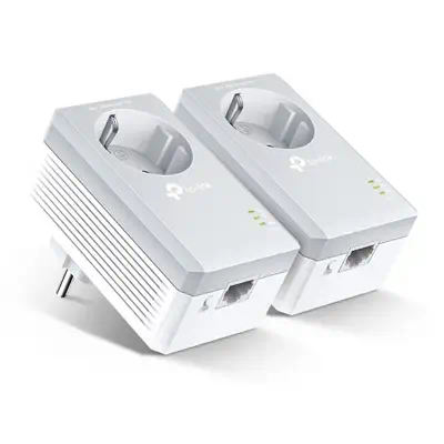 TP-Link TL-PA4010P KIT V5 Adaptateur réseau CPL 600 Mbit/s Ethernet/LAN Blanc 2 pièce(s) - Accessoire Réseau - visuel 1