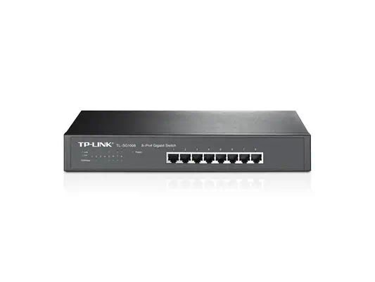 TP-Link TL-SG1008 Non-géré Gigabit Ethernet (10/100/1000) 1U Noir - Switchs et Hubs - visuel 1