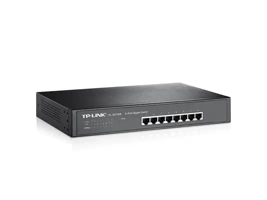 TP-Link TL-SG1008 Non-géré Gigabit Ethernet (10/100/1000) 1U Noir - Switchs et Hubs - visuel 2