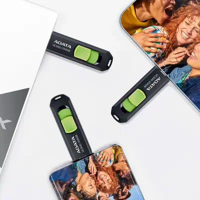 ADATA UC300 lecteur USB flash 32 Go USB Type-C 3.2 Gen 1 (3.1 Gen 1) Noir, Vert - Clé USB - visuel 4