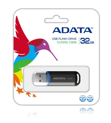 ADATA 32GB C906 lecteur USB flash 32 Go USB Type-A 2.0 Noir - Clé USB - visuel 2