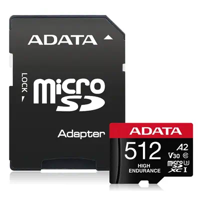 ADATA High Endurance 512 Go MicroSDXC UHS-I Classe 10 - Carte Mémoire - visuel 1