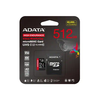 ADATA High Endurance 512 Go MicroSDXC UHS-I Classe 10 - Carte Mémoire - visuel 7