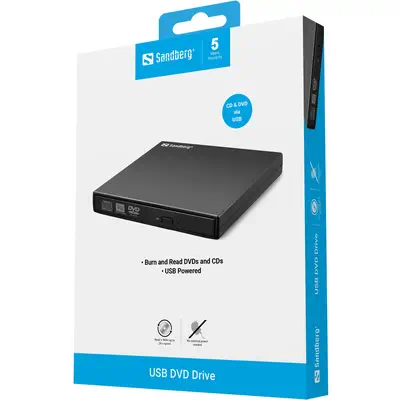 Sandberg USB Mini DVD Burner - Lecteur Optique - visuel 2