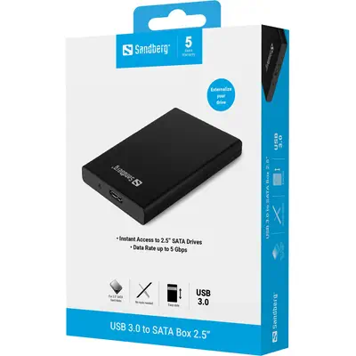 Sandberg USB 3.0 to SATA Box 2.5'' - Adaptateur stockage - visuel 3