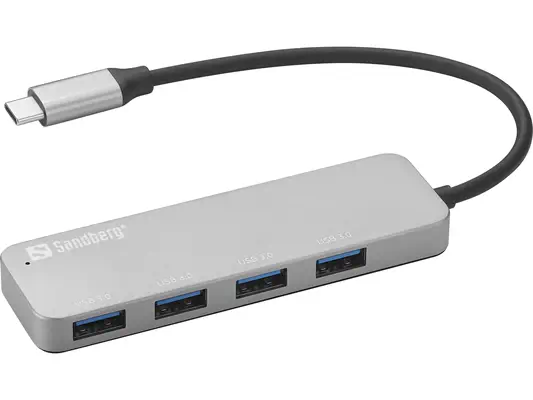 Sandberg USB-C to 4 x USB 3.0 Hub SAVER - Station d'accueil pour portable - visuel 1