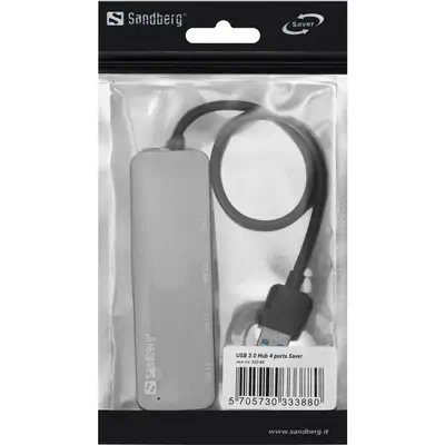 Sandberg USB 3.0 Hub 4 ports SAVER - Station d'accueil pour portable - visuel 2