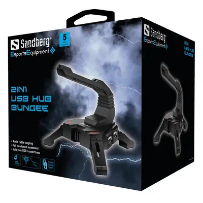 Sandberg 2in1 USB Hub Bungee - Station d'accueil pour portable - visuel 2